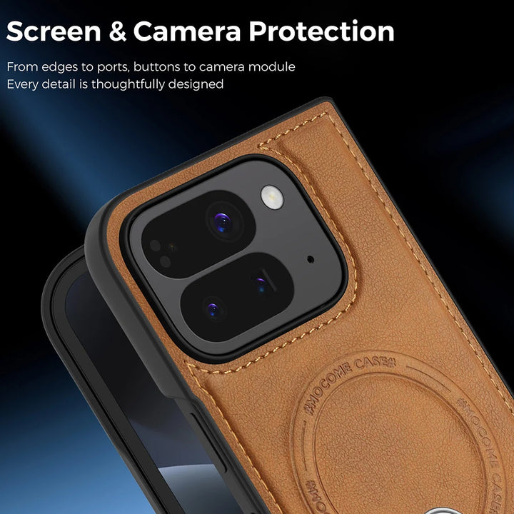 Magnetic Leather Case with Stand For Pixel Fold