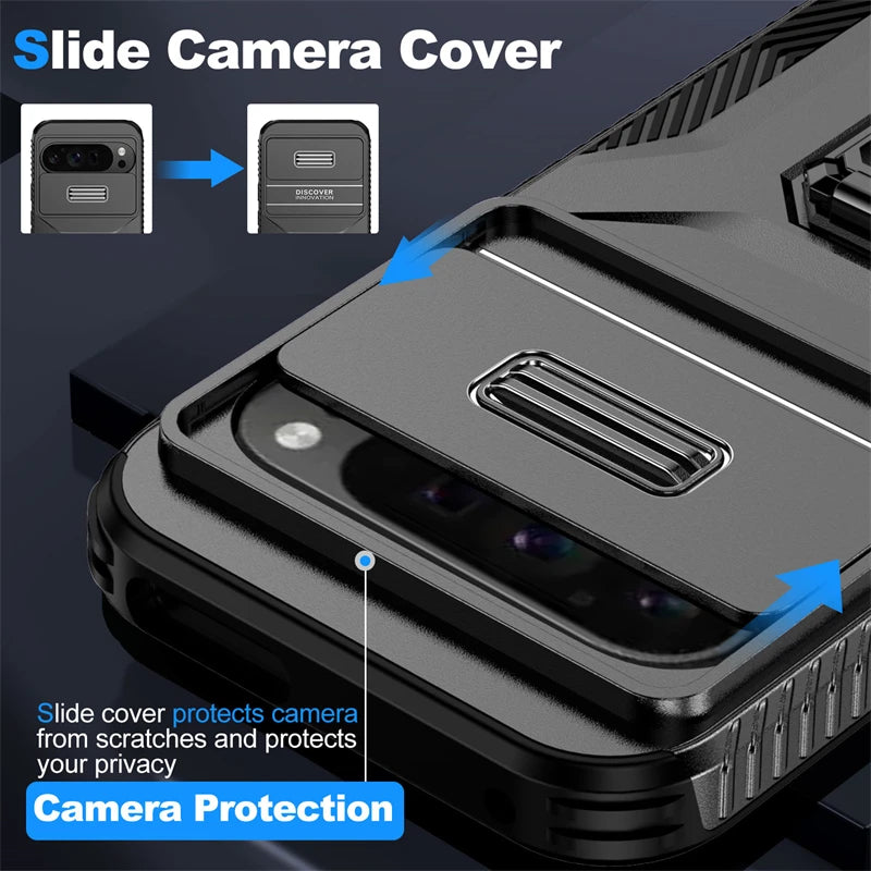 Rugged Armor Case with Camera Cover & Stand