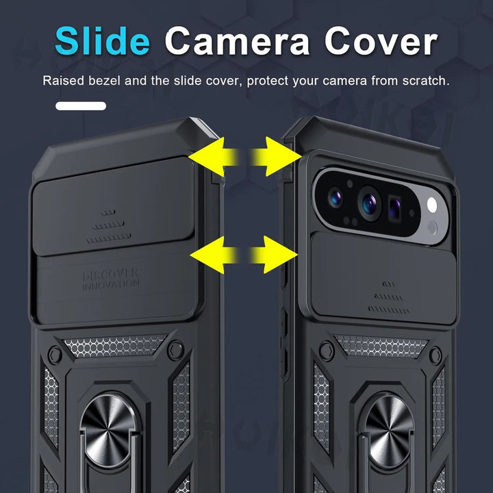 Shockproof Case with Slide Camera Protection For Google Pixel Series