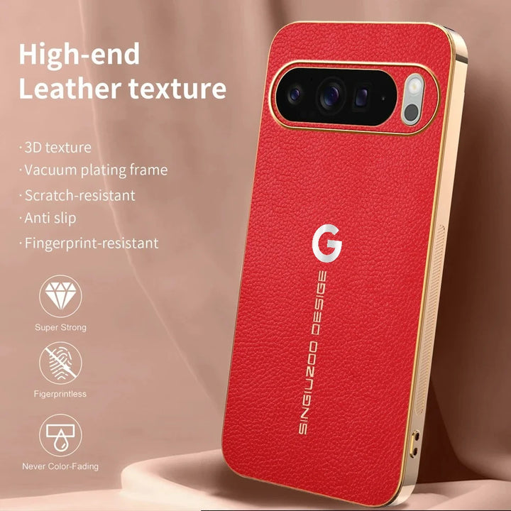Luxe Leather Armor Case For Google Pixel