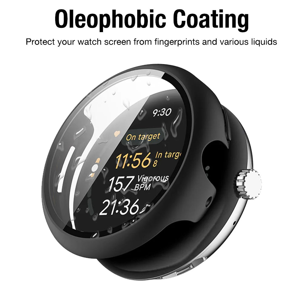 Protective Case with Screen Protector for Google Pixel Watch