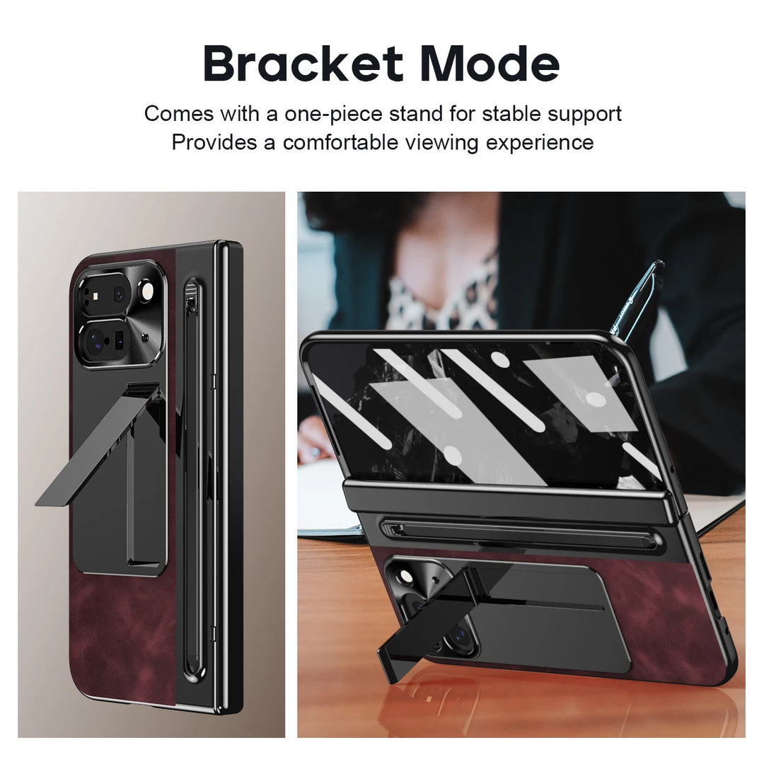 Leather Case With Pen For Pixel 10 Pro Fold - The Pixel Store