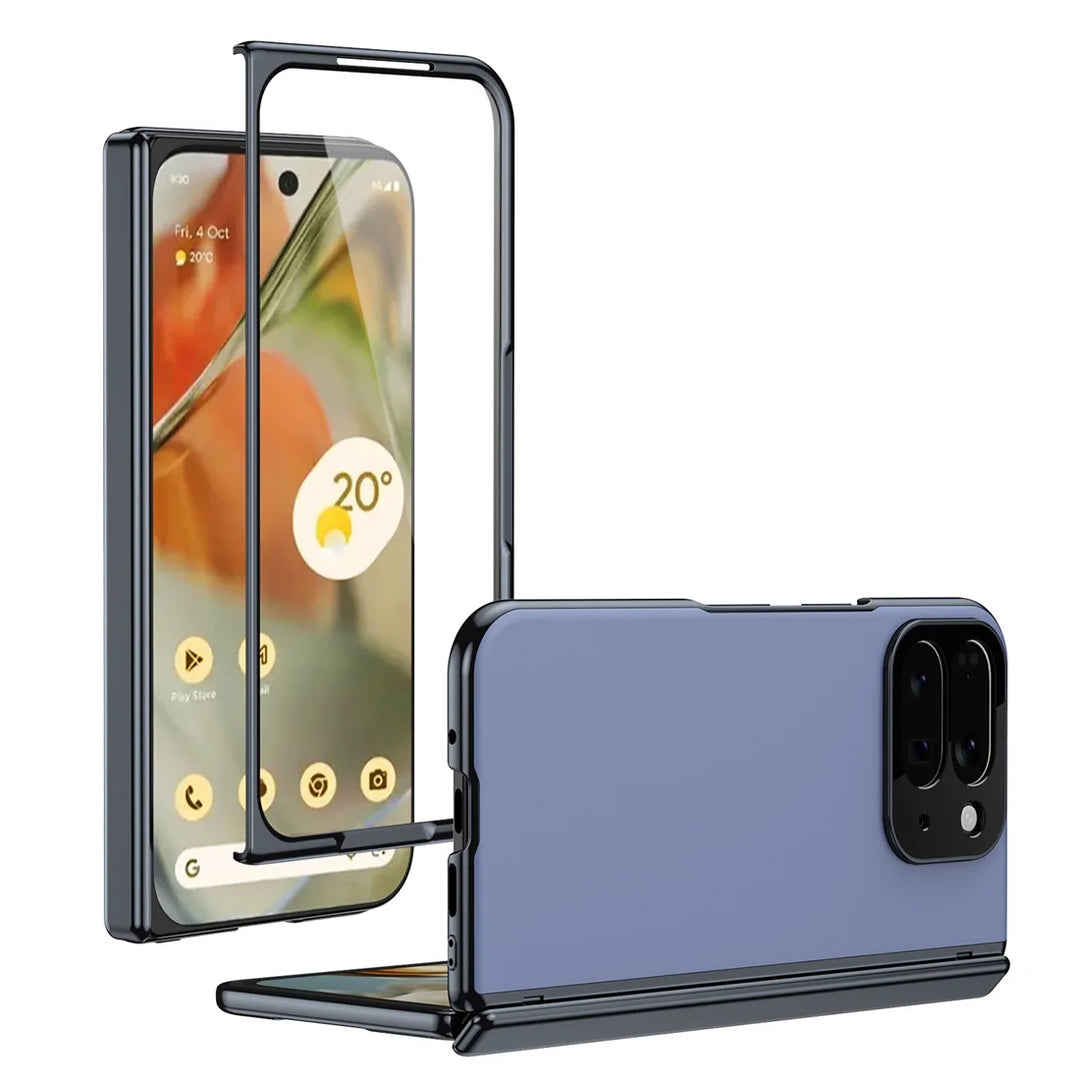 Magnetic Hinge Protection Case with Tempered Glass