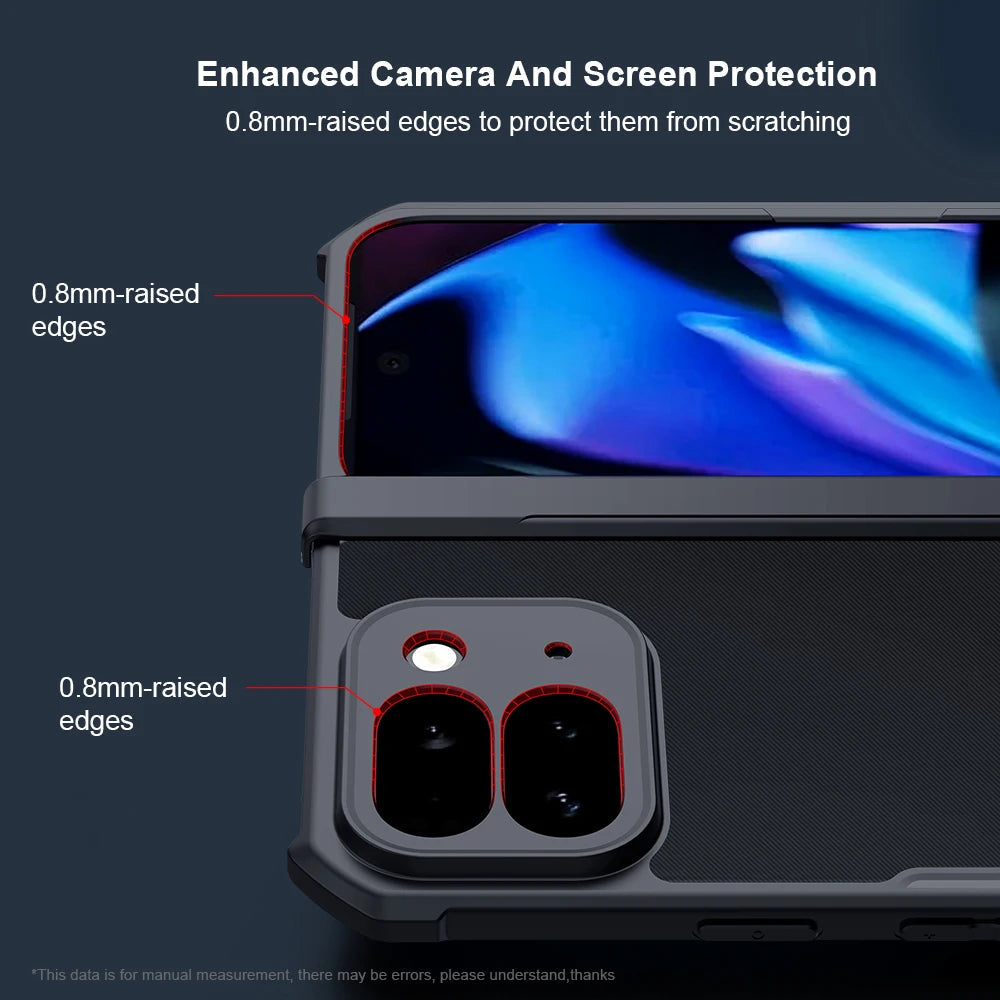 Hinge Covered Shockproof Case With Screen Protector