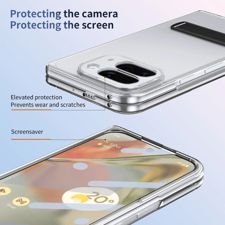 Clear Kickstand Case with Alloy Bracket