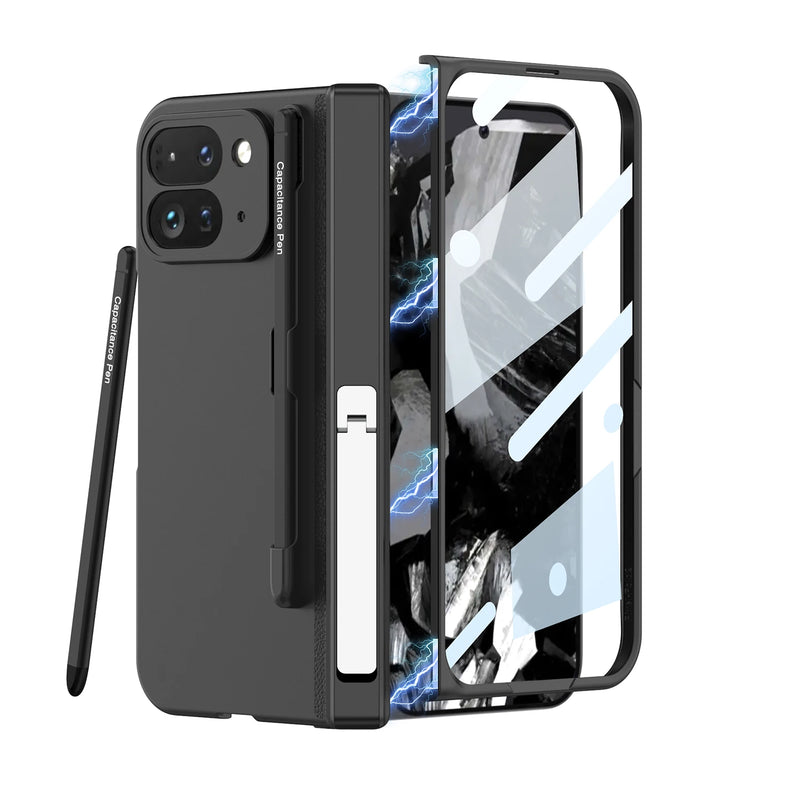 Pixel Fold Case with Pen & Hinge Guard