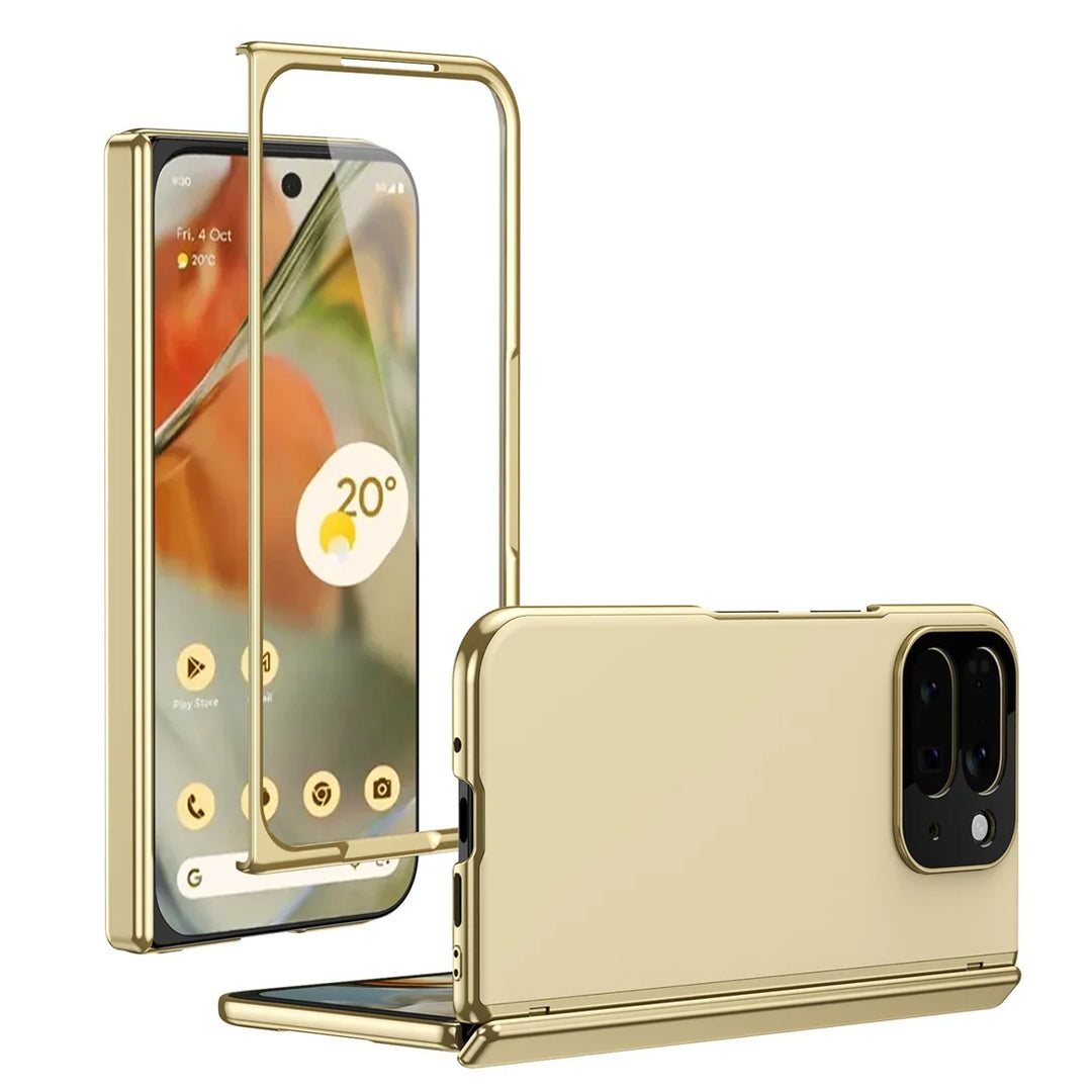 Magnetic Hinge Protection Case with Tempered Glass
