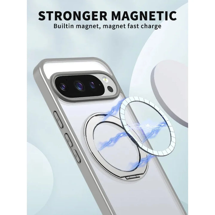 Clear Magnetic Ring Kickstand Case