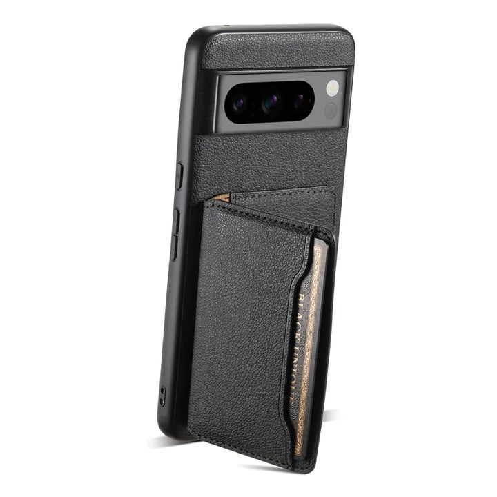 Leather Case with Card Holder For Google Pixel 8 Series