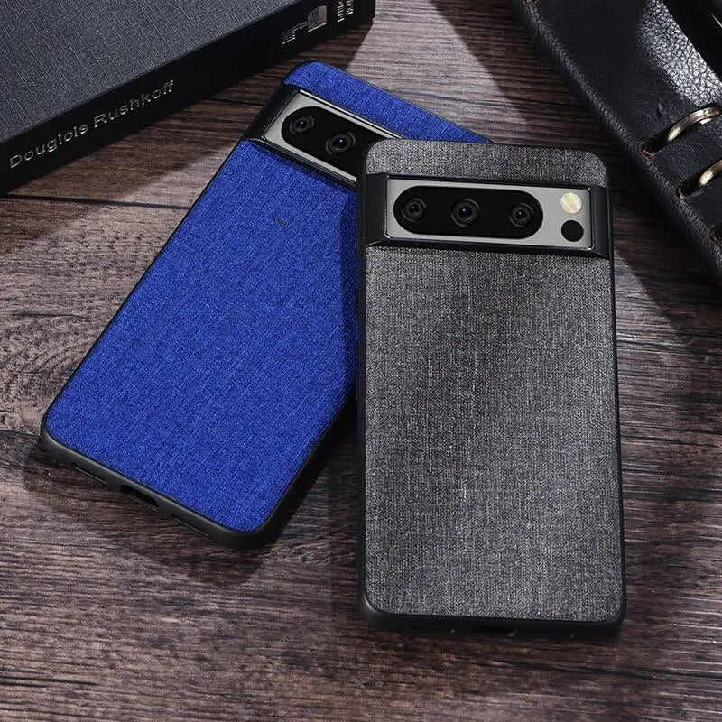 For Google Pixel 8 Pro 7A 7 6 Shockproof Cloth Fabric Plastic