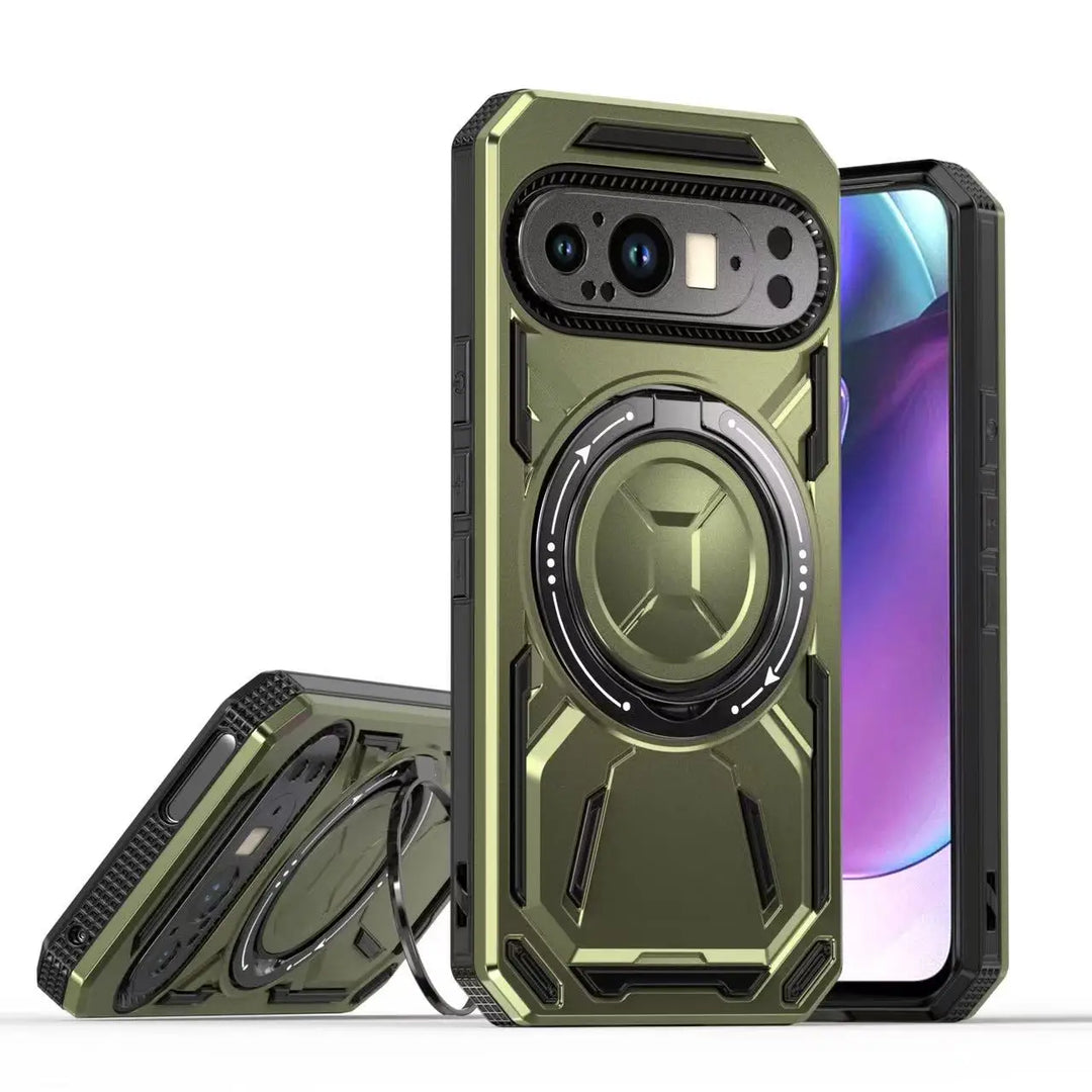 Rugged Armor Ring Case with Kickstand - The Pixel Store