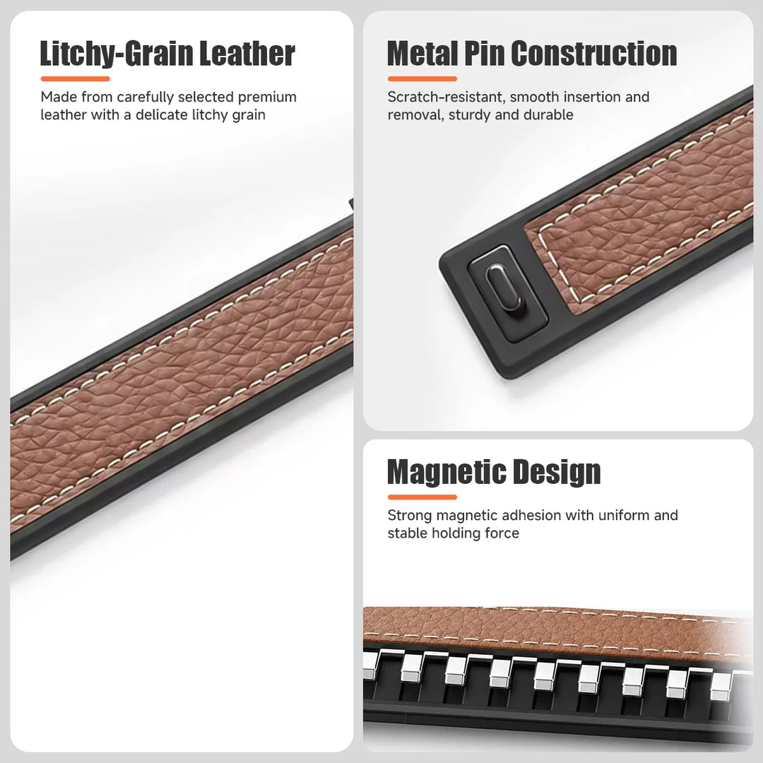 Leather Magnetic Sport Band For Pixel Watch 5