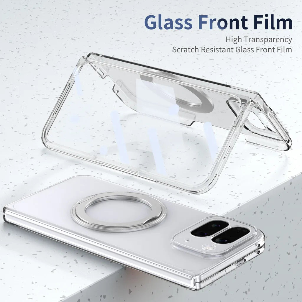 Clear Magnetic Ring Case with Kickstand