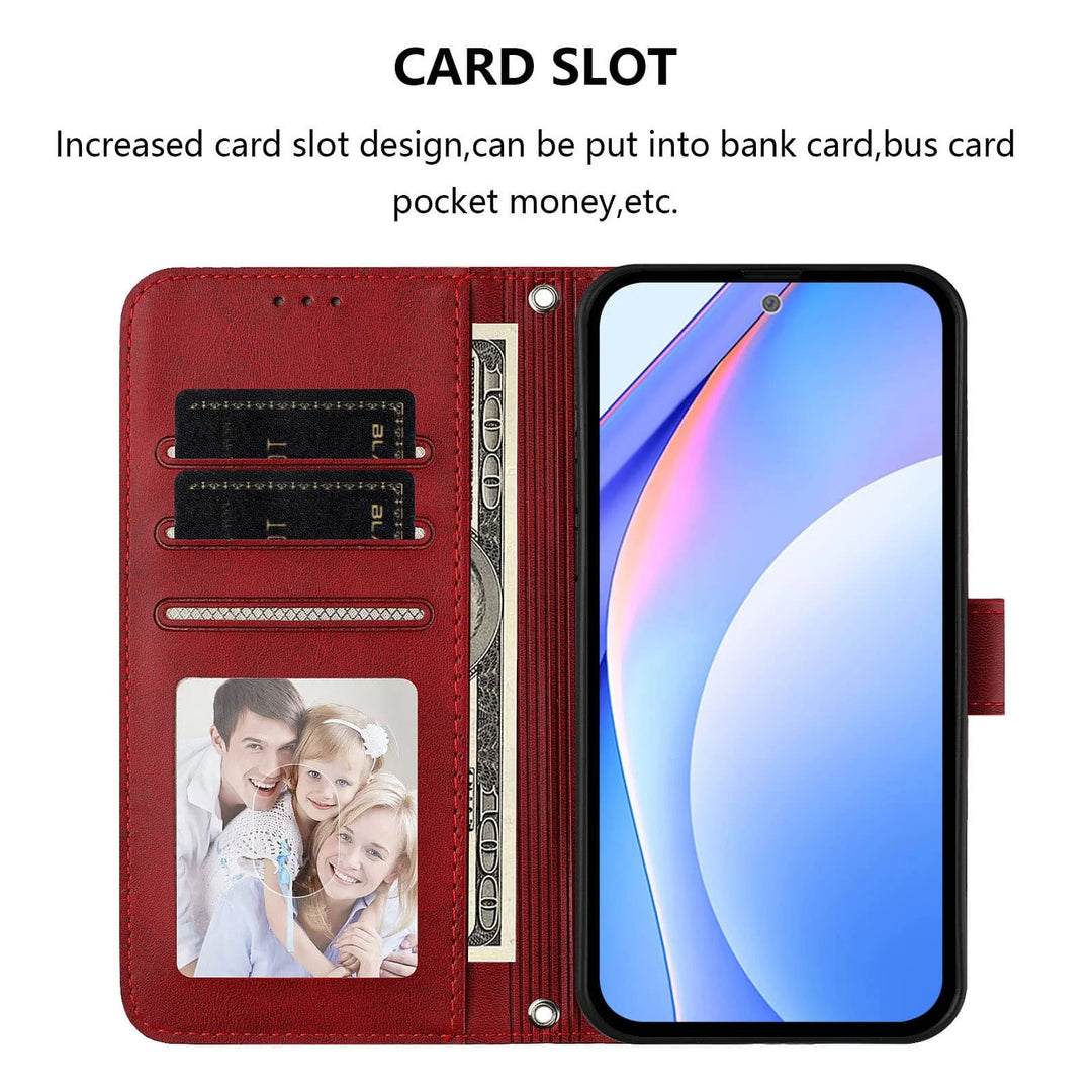 Leather Wallet Case with Strap For Pixel 10a