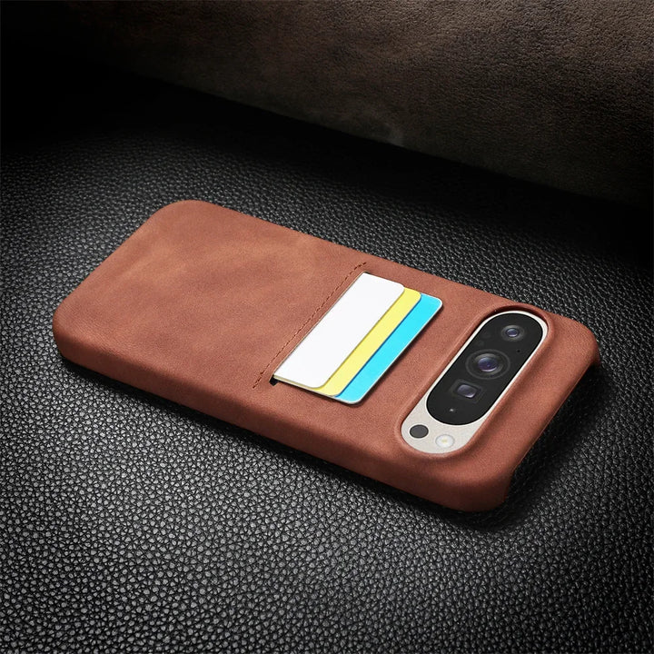 Premium Leather Card Holder Case - The Pixel Store