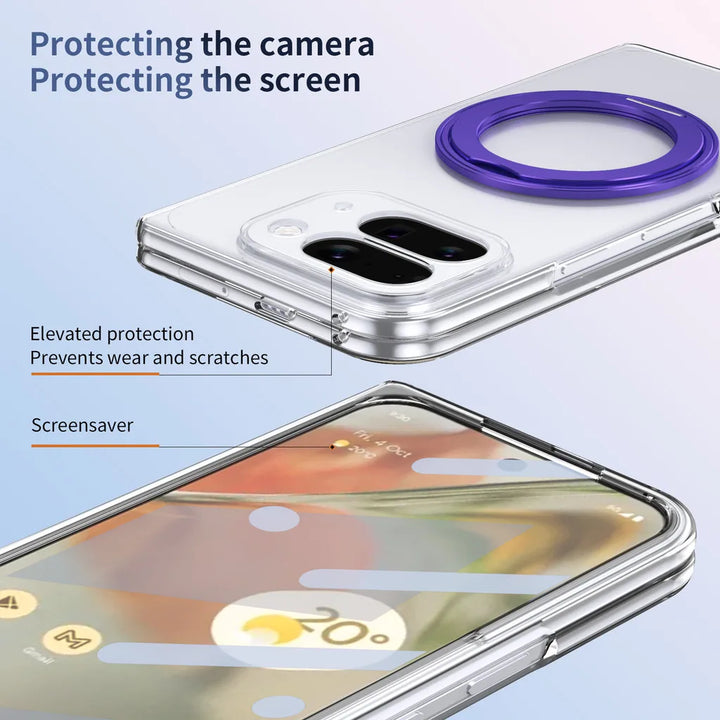 Clear Magnetic Ring Case with Kickstand