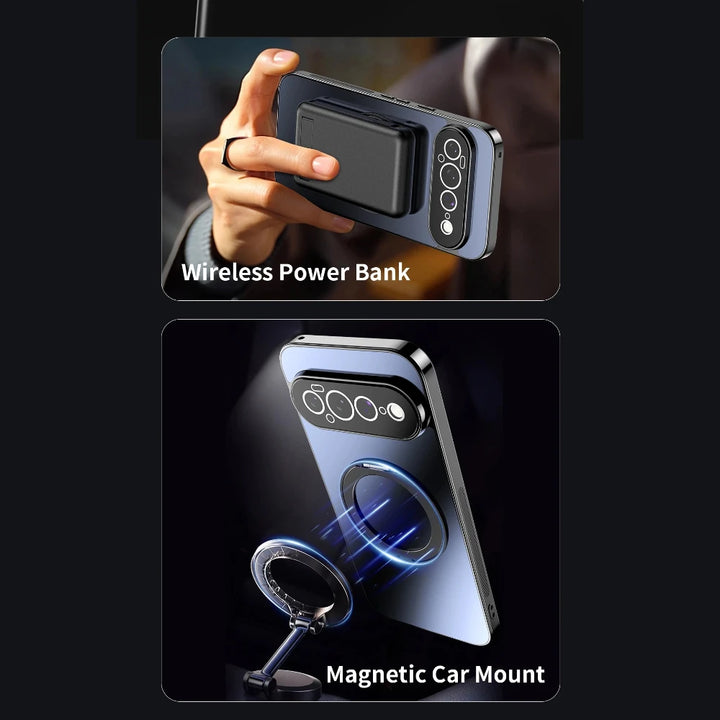 Magnetic Ring Stand Case with Camera Protection