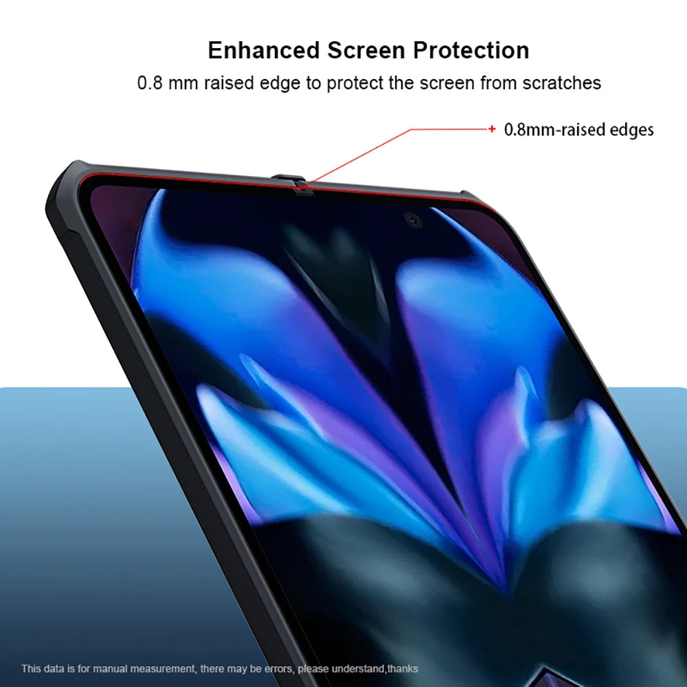 Hinge Covered Shockproof Case With Screen Protector