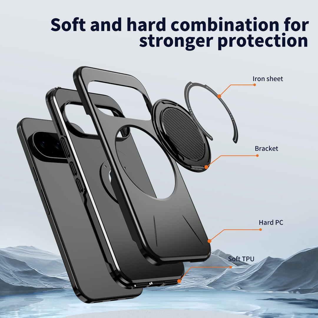 Magnetic Armor Ring Case For Pixel Series