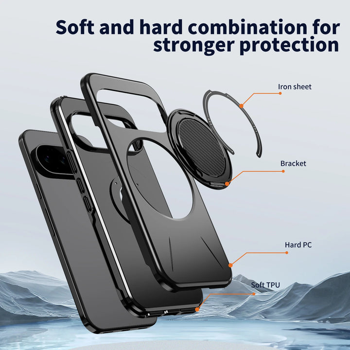 Magnetic Armor Ring Case For Pixel Series