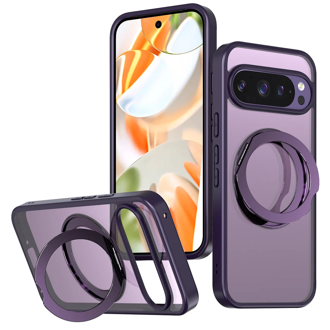 Clear Magnetic Ring Kickstand Case