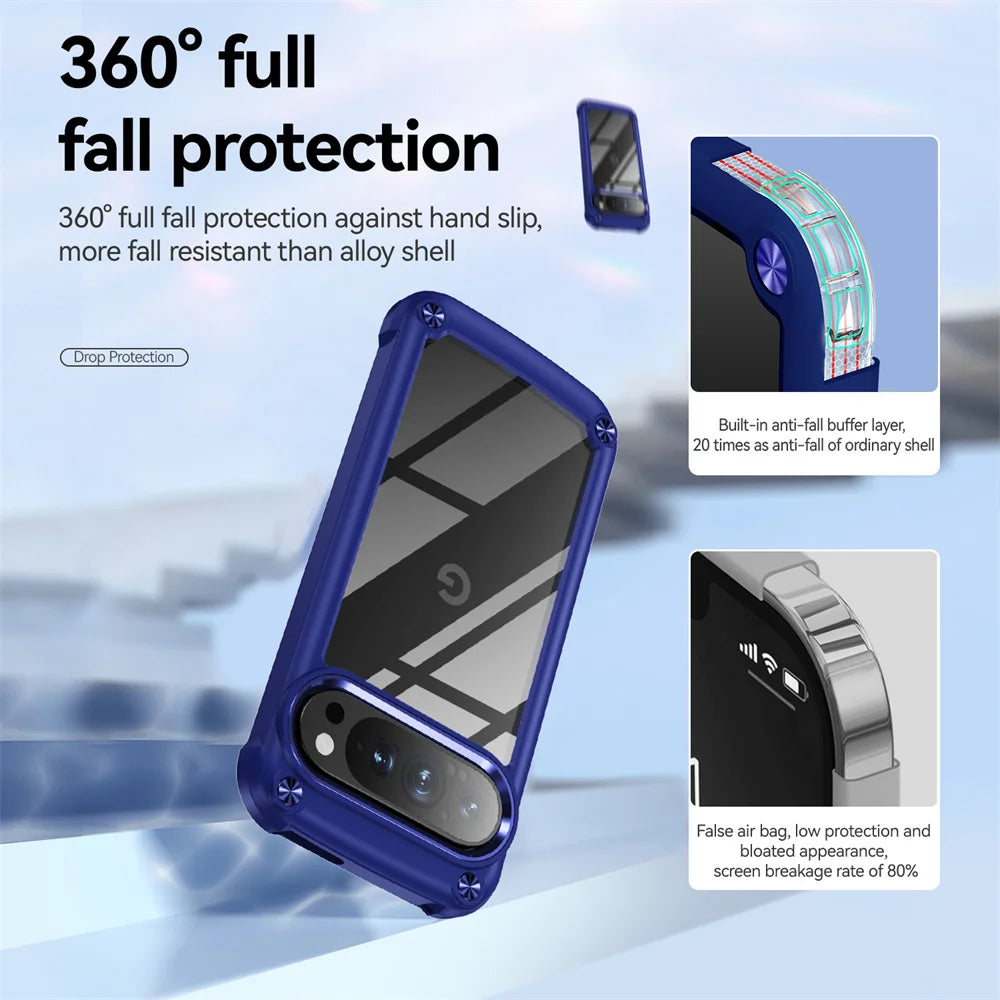 Transparent Shockproof Case For Google Pixel 9 Series