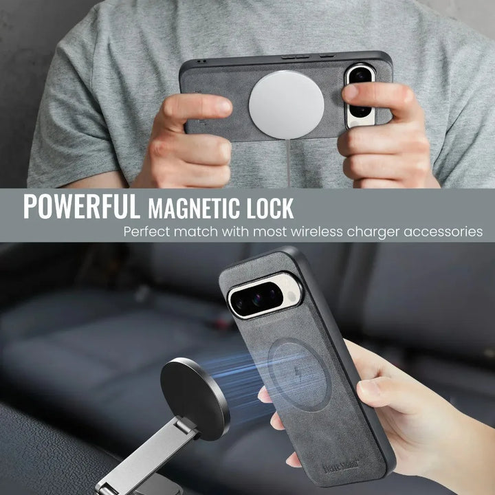 Detachable Leather Wallet Case For Pixel Series