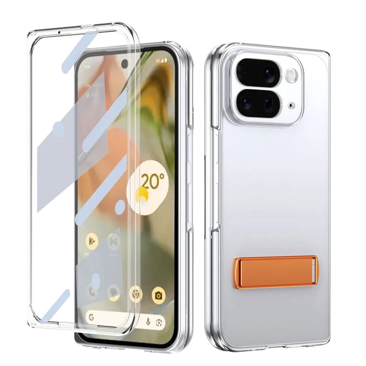 Clear Kickstand Case with Alloy Bracket