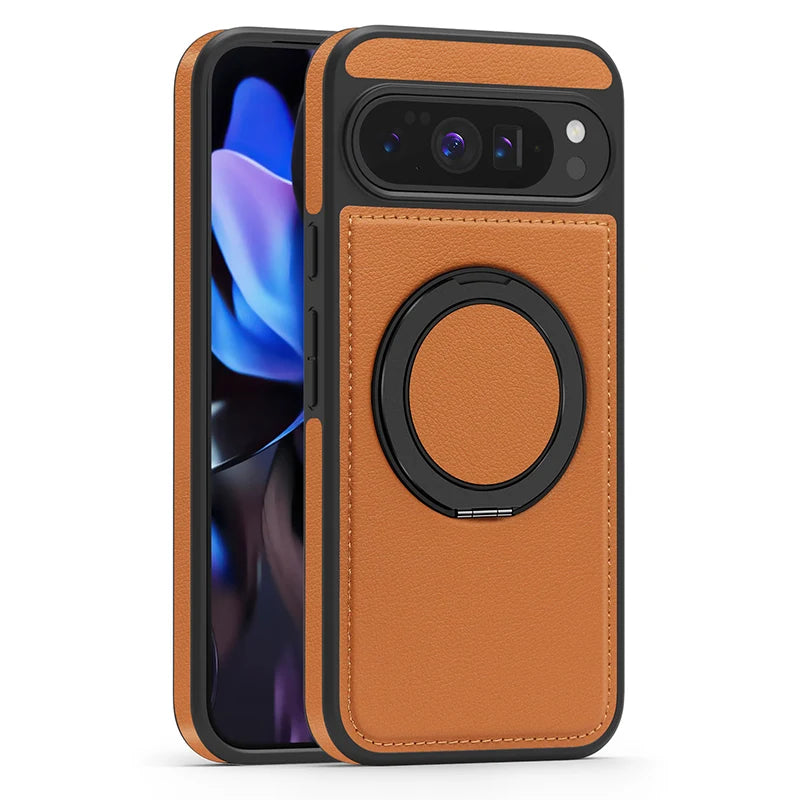 Leather Ring Case with Stand
