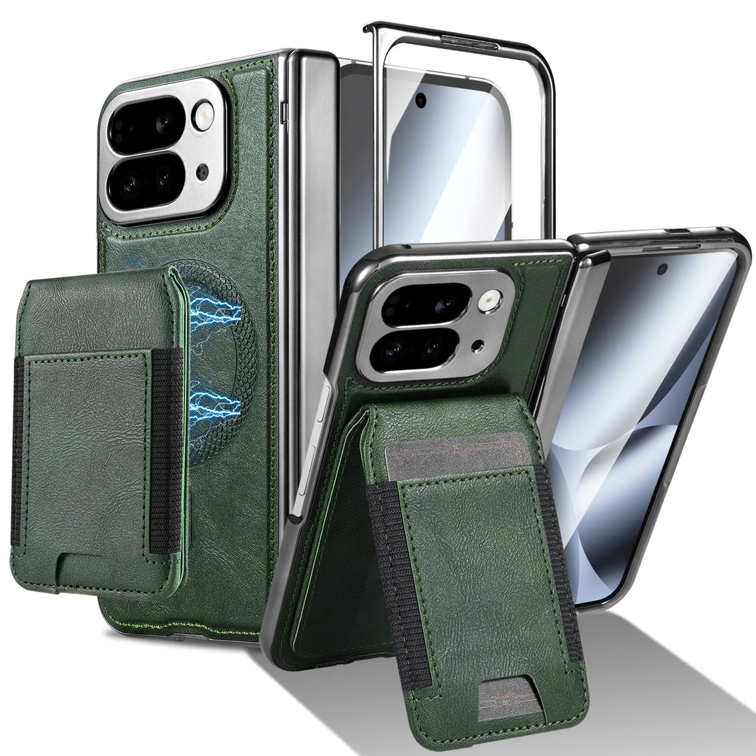 Leather Wallet Case with Stand & Card Holder