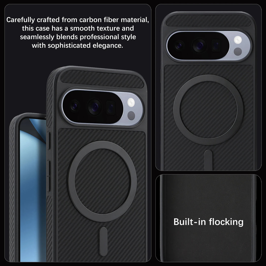 Ultra Thin Carbon Fiber Leather Case For Pixel