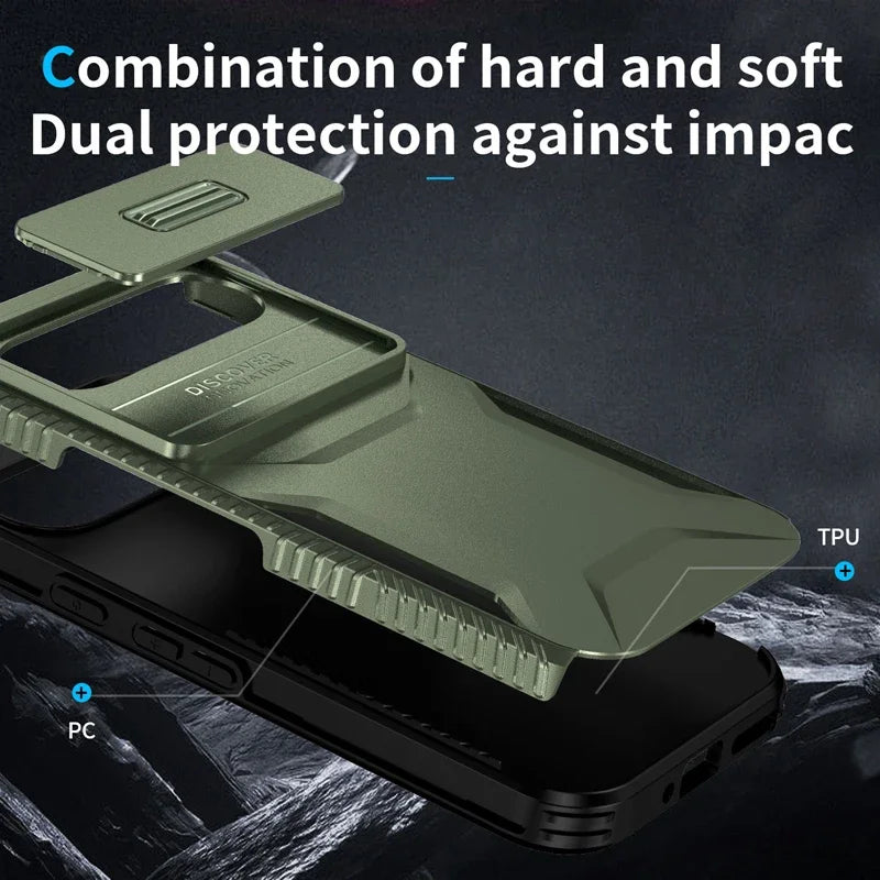 Armor Case with Slide Camera Protection