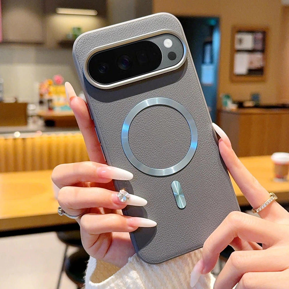 Shockproof Magnetic Leather Ring Case For Pixel Series