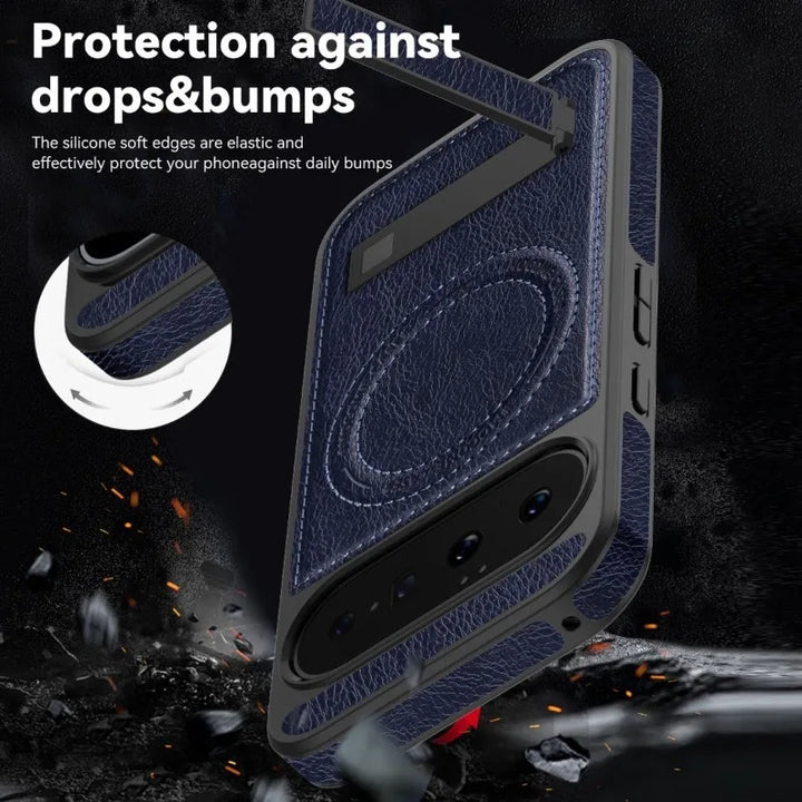 Magnetic Leather Kickstand Case For Pixel Series