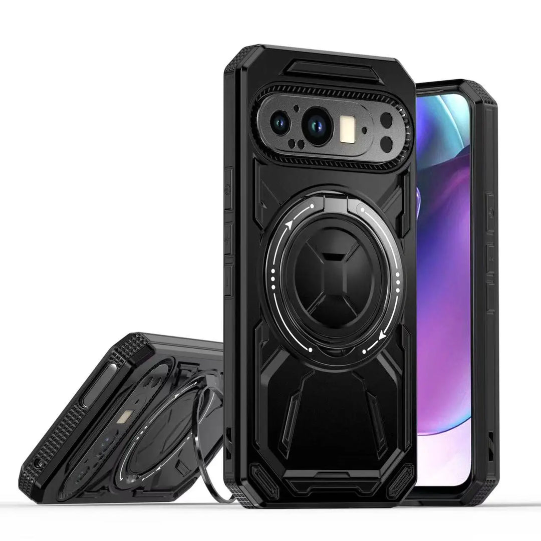 Rugged Armor Ring Case with Kickstand - The Pixel Store