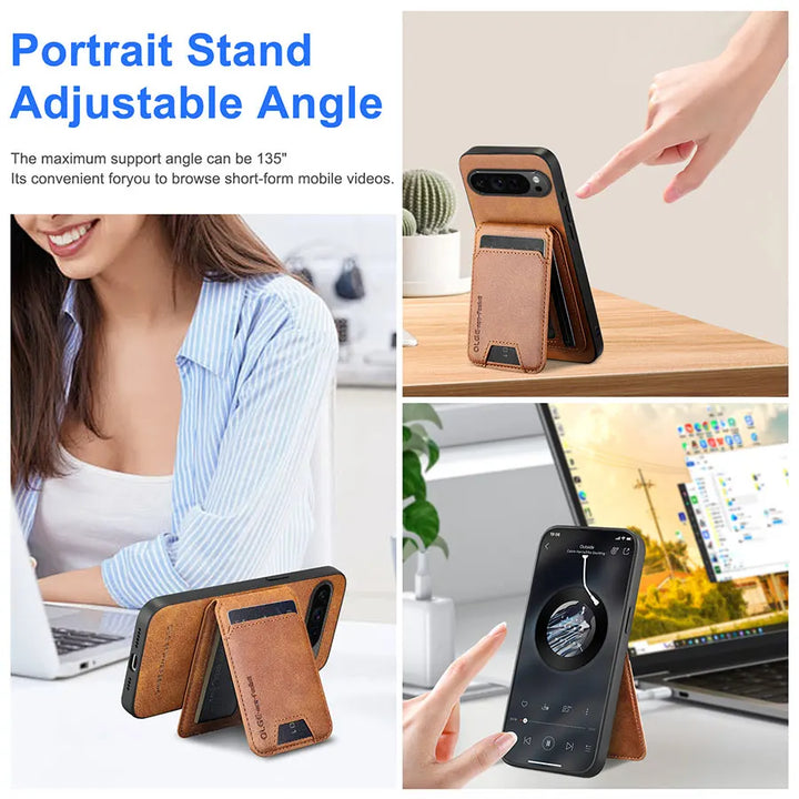 Magnetic Detachable Wallet Case For Pixel Series