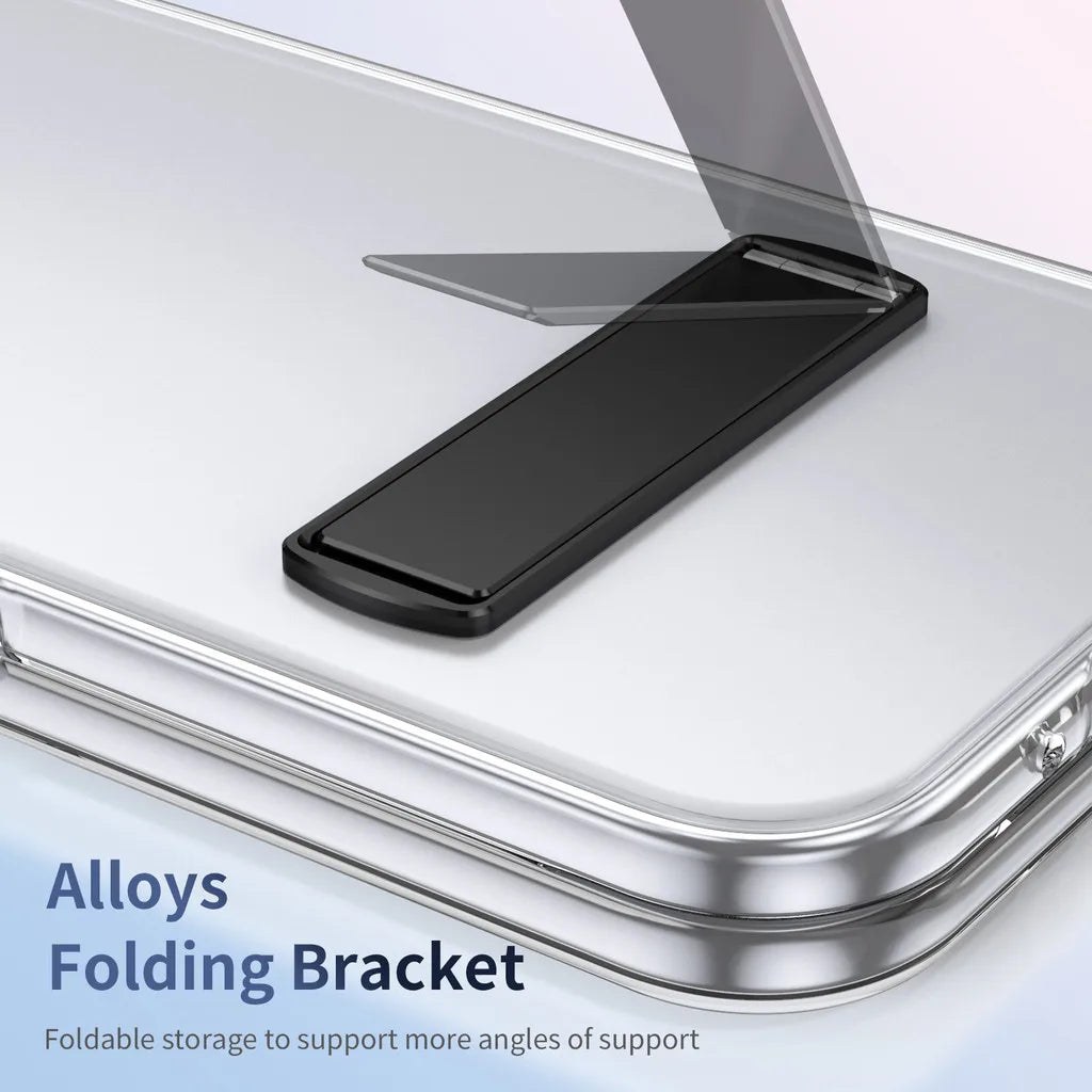 Clear Kickstand Case with Alloy Bracket