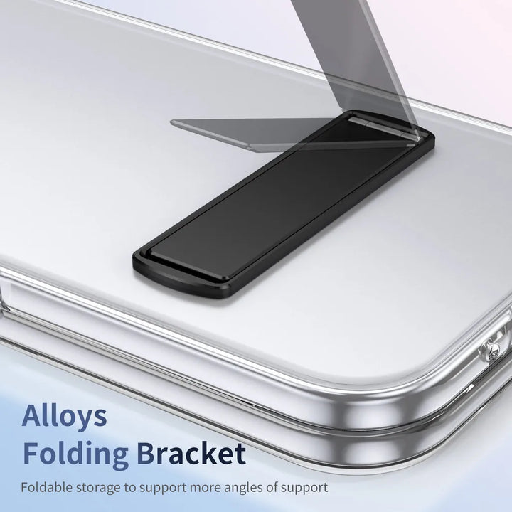 Clear Kickstand Case with Alloy Bracket