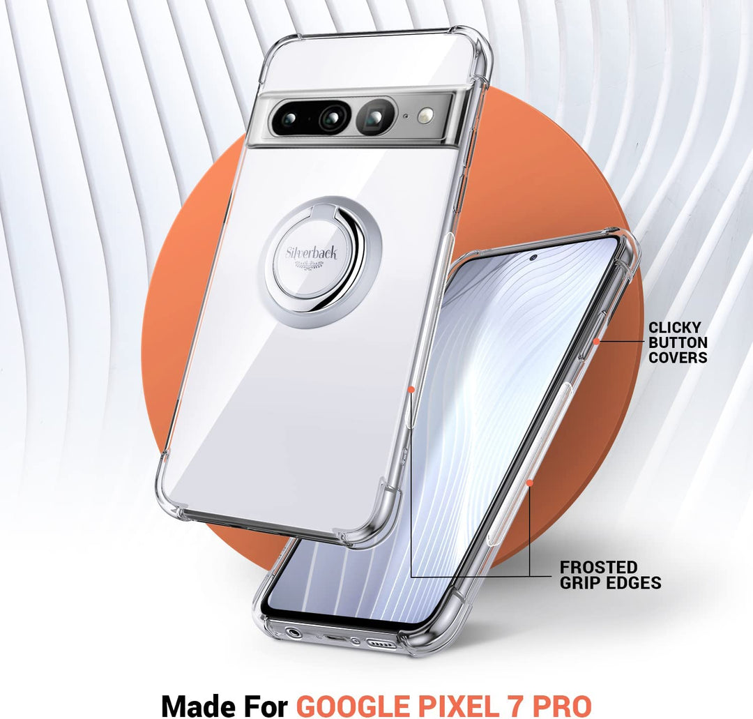 Ring Holder Shockproof Phone Case For Google Pixel 7 Pro - The Pixel Store