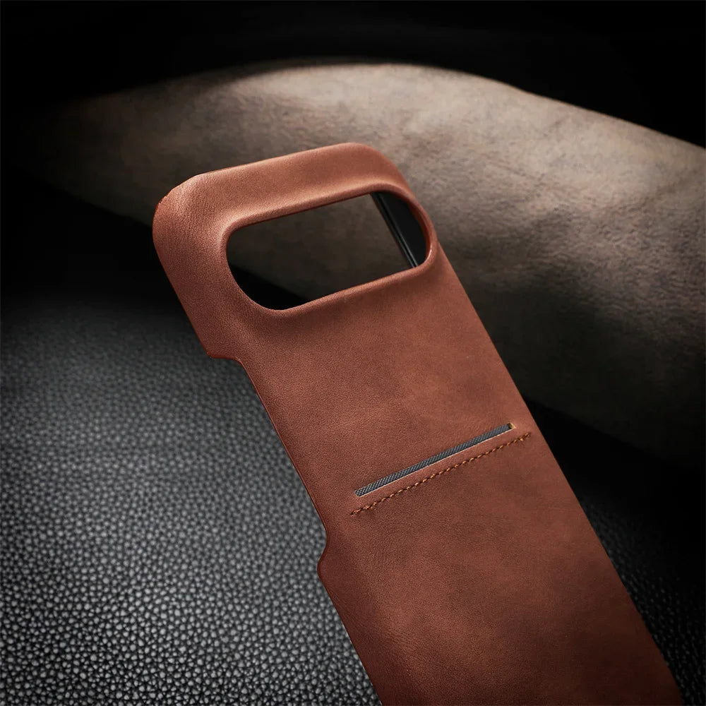 Premium Leather Card Holder Case - The Pixel Store