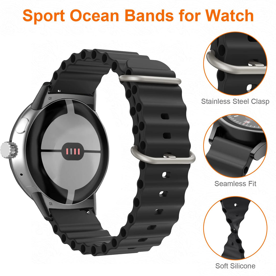 Silicone Ocean Band For Google Pixel Watch Series