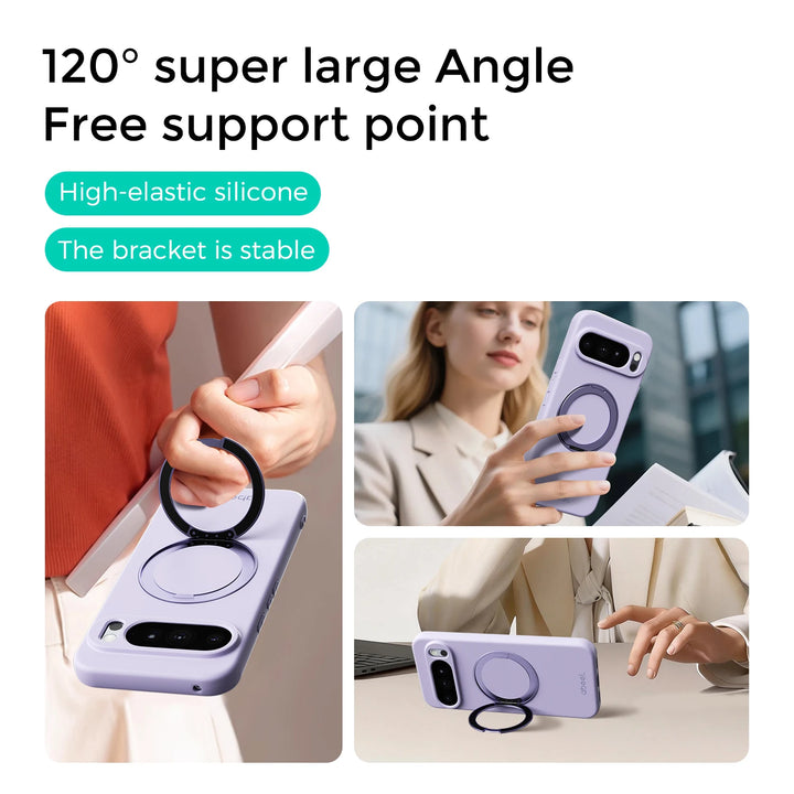 Liquid Silicone Magnetic Ring Case For Pixel Series