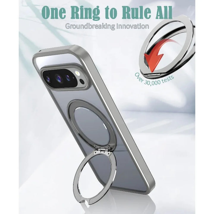 Clear Magnetic Ring Kickstand Case