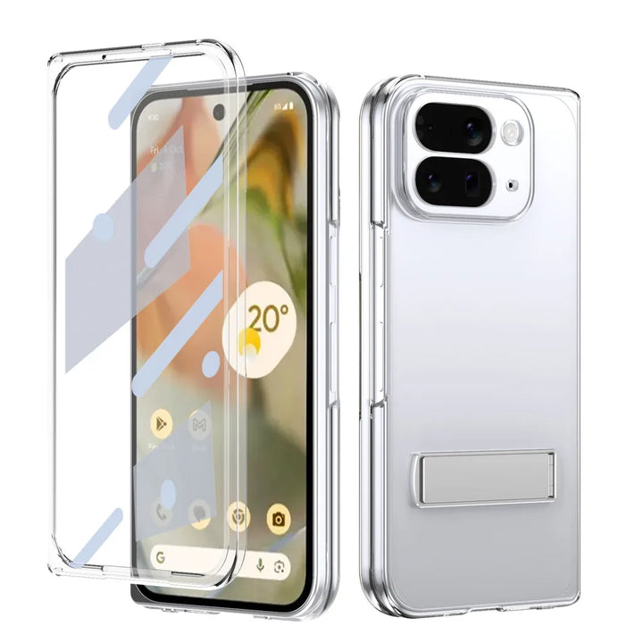 Clear Kickstand Case with Alloy Bracket