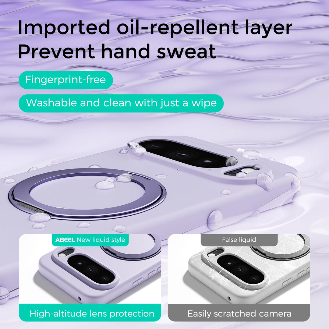 Liquid Silicone Magnetic Ring Case For Pixel Series