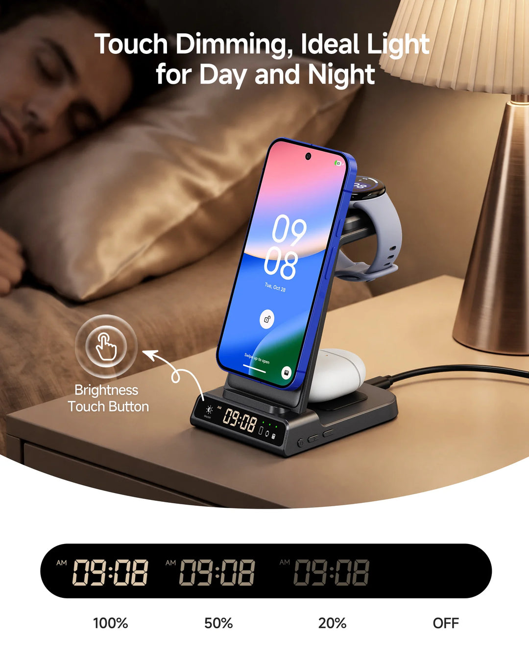 3-in-1 Magnetic Charging Station for Google Pixel