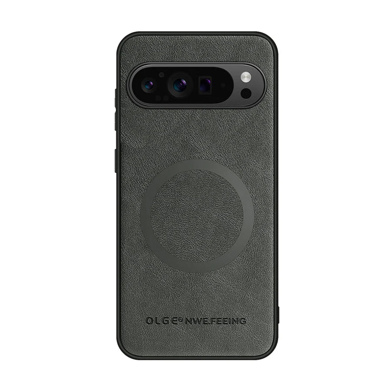 Anti-Fingerprint Leather Magnetic Case
