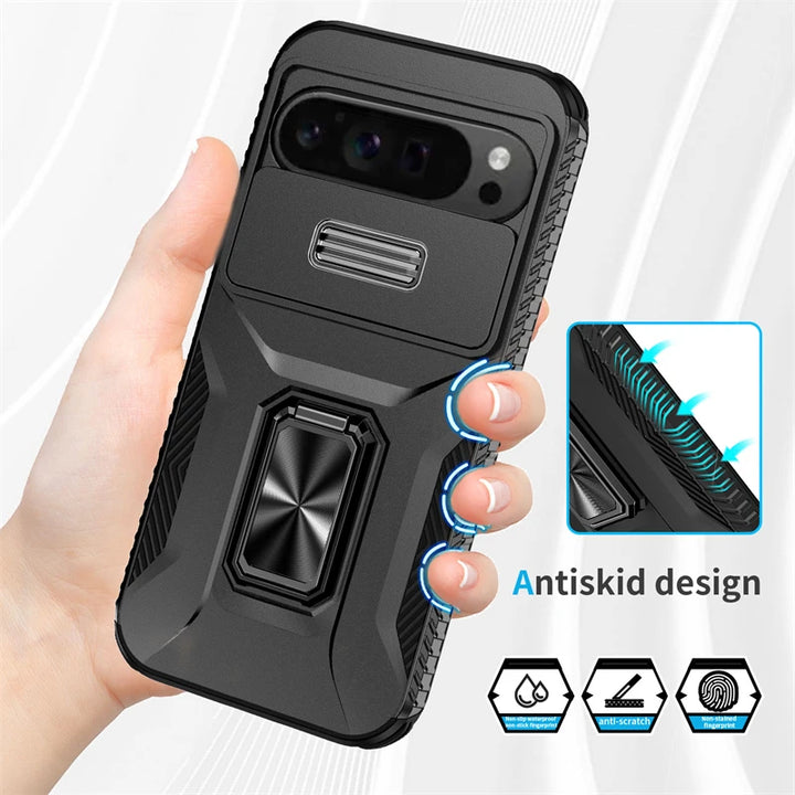 Rugged Armor Case with Camera Cover & Stand