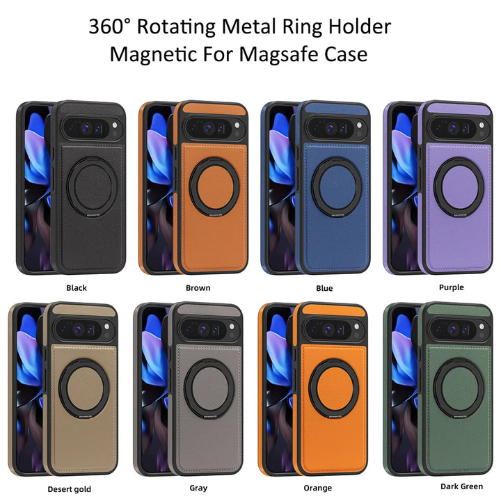 Leather Ring Case with Stand