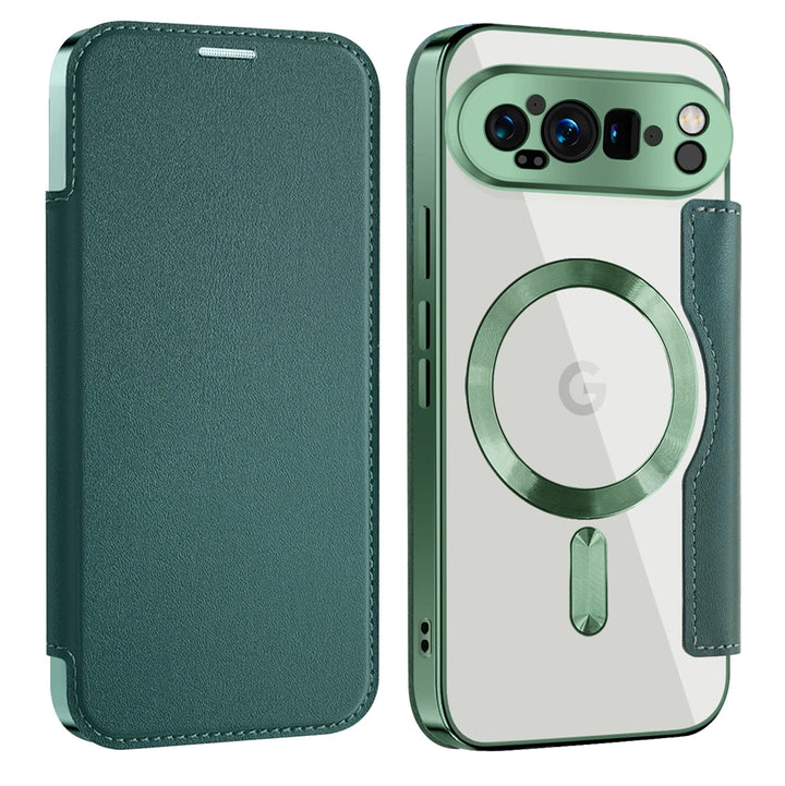 Leather Magsafe Case with Card Slot Holder For Pixel Series
